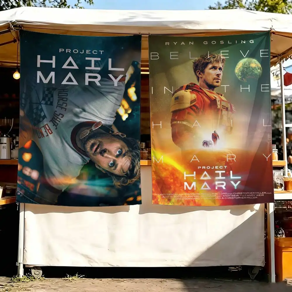 Game Project Hail Mary Flag Outdoor Decorations for Bedrooms Home Decor Items Decoration Banners