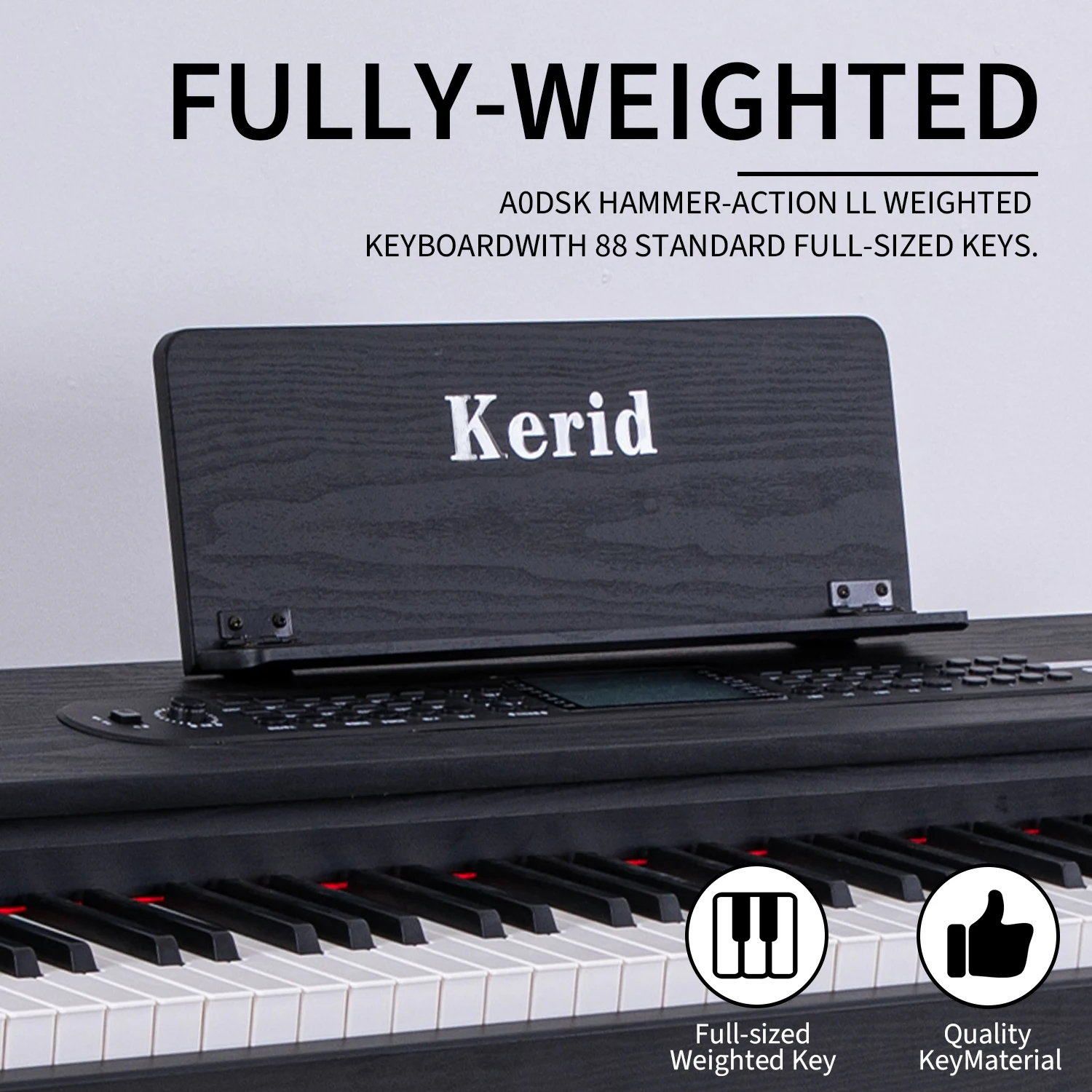 Factory OEM Custom Upright Electric Piano Professional Keyboard Digital Piano 88 Keys Digital Instrument For Studio Use