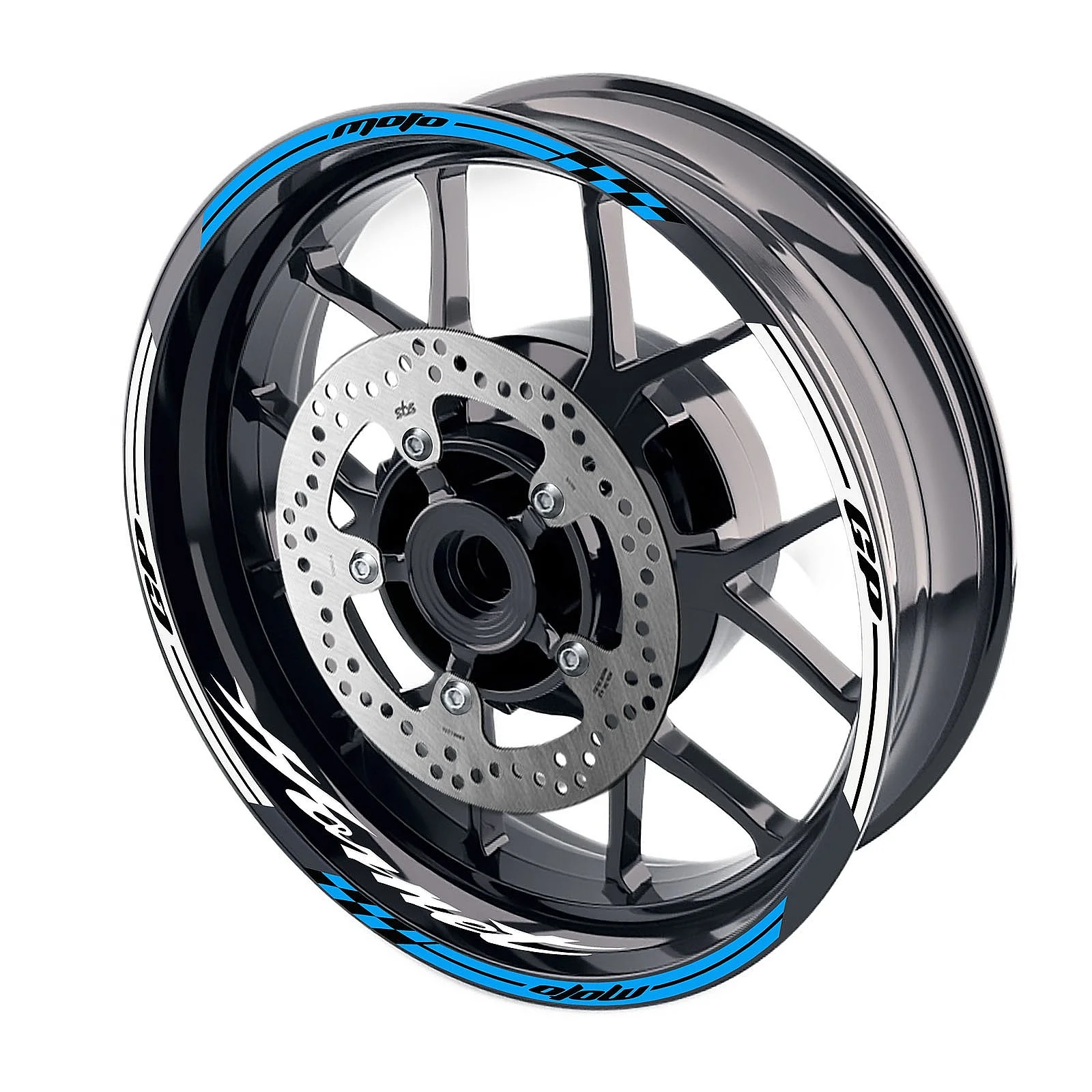 Glossy Aqua GP01 17 Inch Wheel Sticker Stripe For Honda CB600F Hornet 07-14