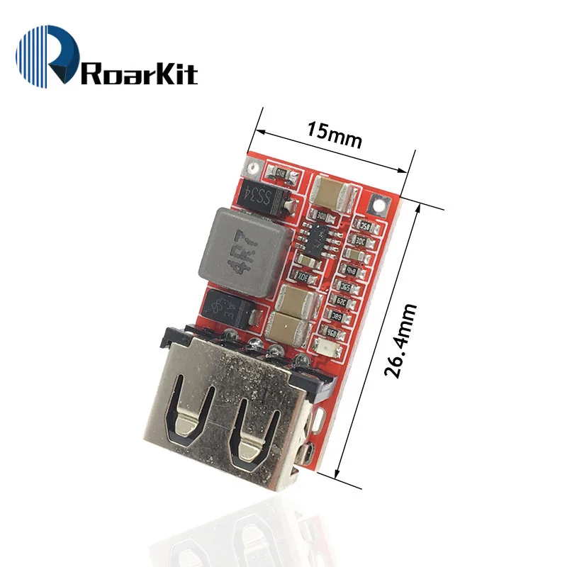 5/10PCS DC 6-24V 12V/24v to 5V 3A USB Output Charger Step Down Power Module Mini Adjustable Buck Converter Board