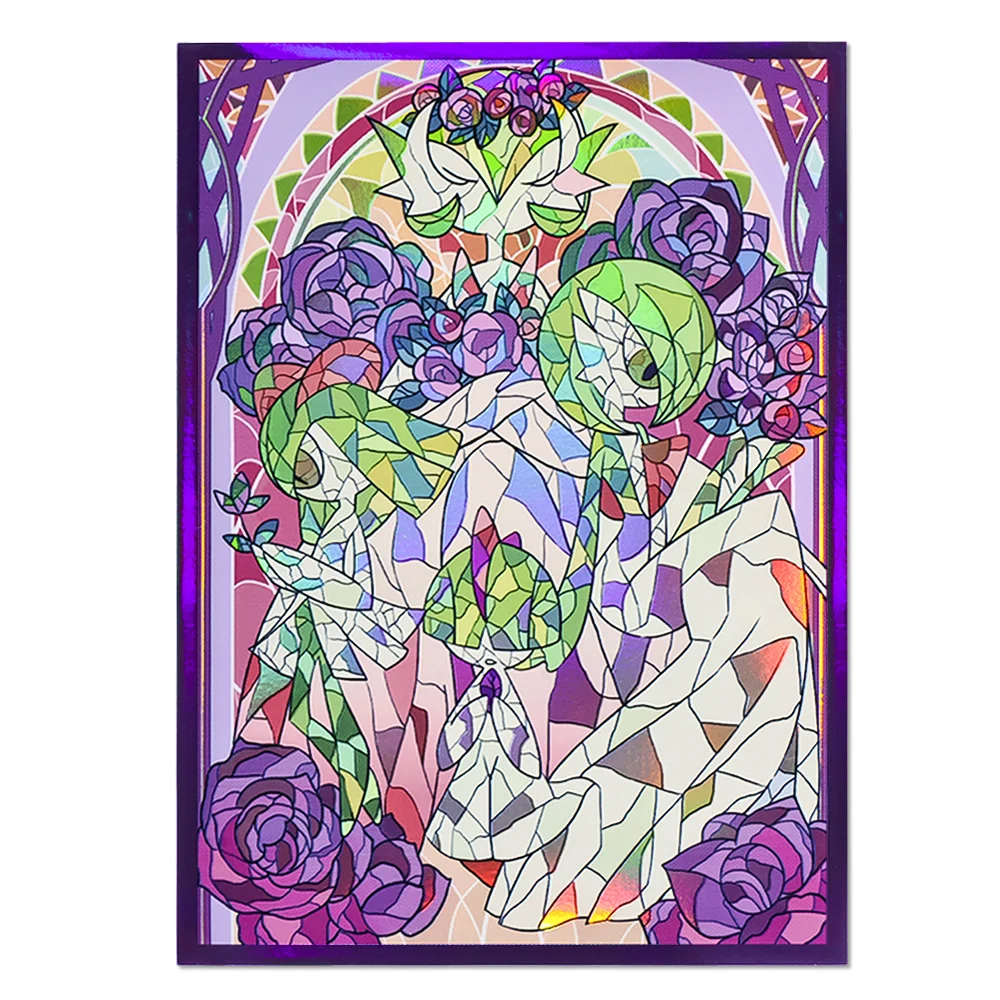 Manchons de cartes de dessin animé artistique, taille Standard 67 × 92mm, 60 pièces, chargement par le haut, manchons de cartes de jeu de société, protecteur pour TCG/PTCG/PKM