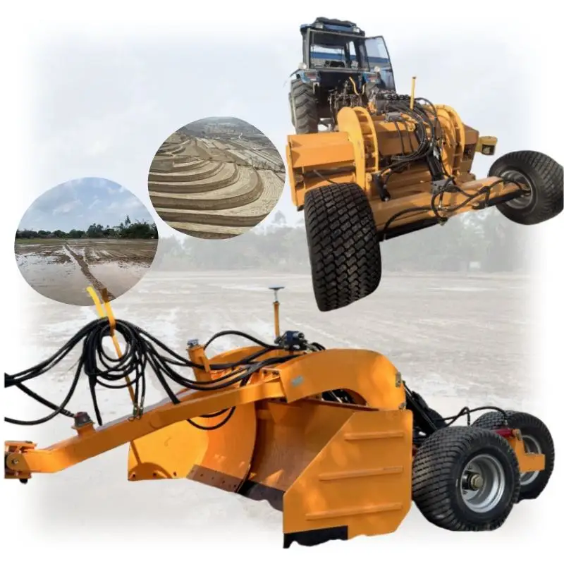 Automatic Towed Land Grader GPS Laser Guided Land Leveling Machine Farm Soil Leveling Equipment Farm Land Leveller Machine