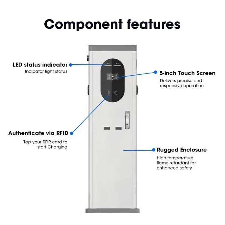 Electrly A2 Professional 7kW*2 Intelligent New Energy Vehicle Charging Pile Modbus for Byd Car Wall-mounted Ev Charger