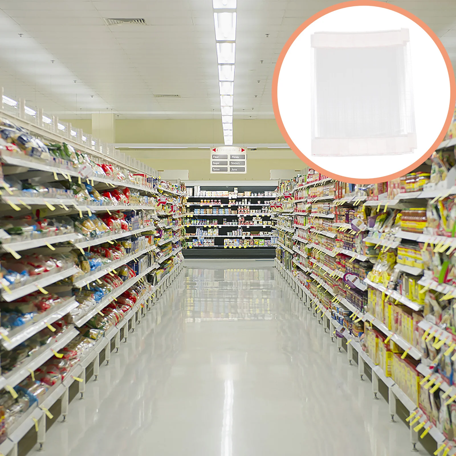 

100Pcs Advertising Label Clip High Quality Price Tag Display Holder Plastic Strip for Retail Store Supermarket Exhibition Use