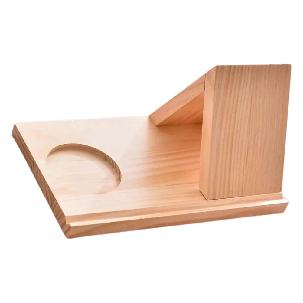 

Triangle Book Holder Portable Sturdy Wood Shelf Cup Phone Stand Multifunctional Book Rest Desktop Shelf for Books