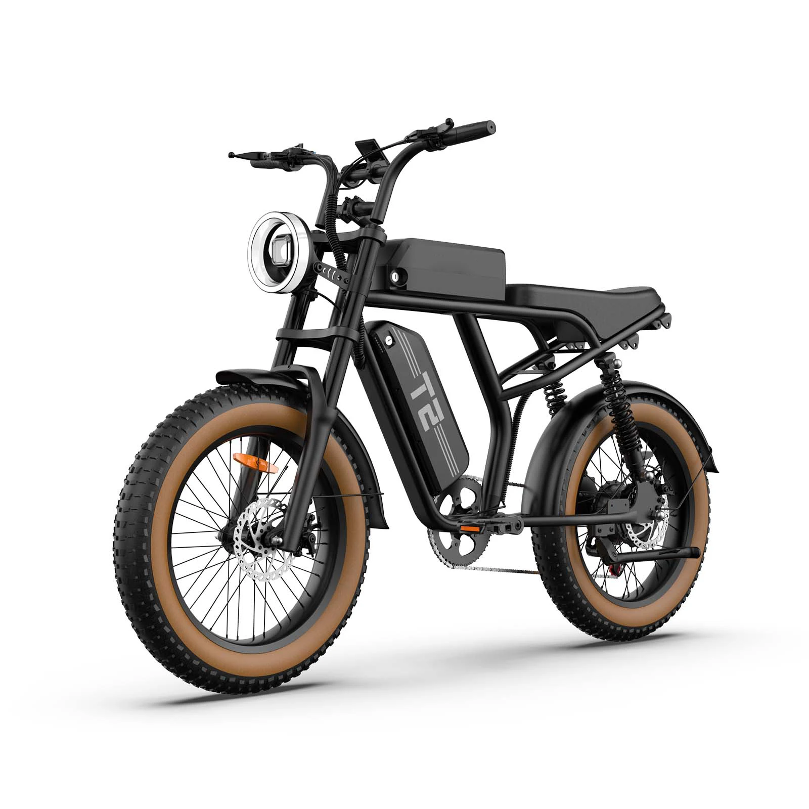 AliExpress URLIFE T2 Adult E-bike 500W Motor 48V15.6AH Battery Throttle Off-road Carbon Electric Bike 20in Fat Tire Men's E-Mountain bike