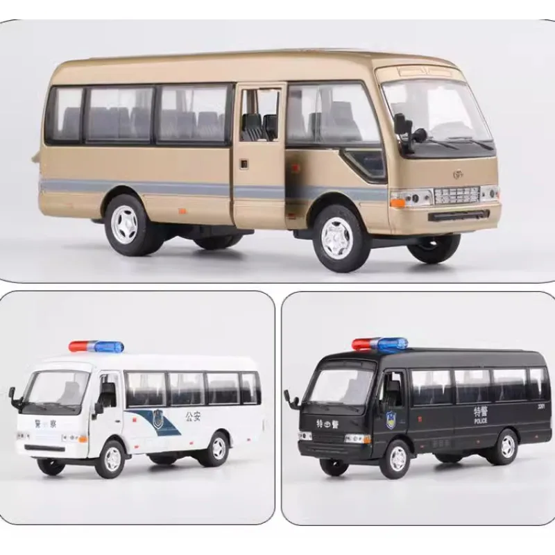 1/32 Original Toyota Koster Simulation Alloy Car Bus Anime Action Figure Model Toys Gift for Children Collection Ornament