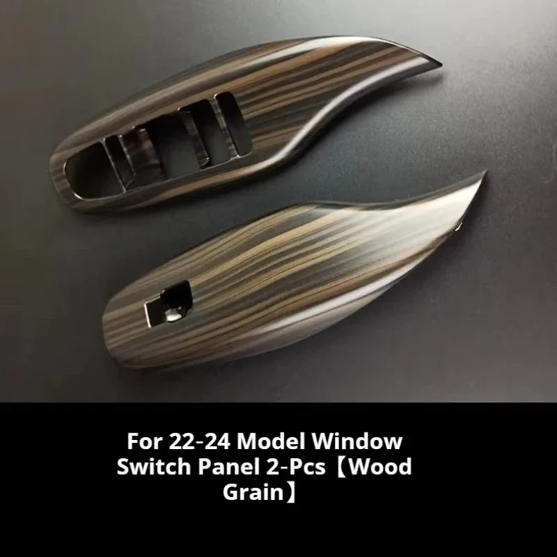 For Denza D9 Wood Grain Interior Trim, Gear Shift Panel, Window Switch, Armrest & Steering Wheel Anti-Scratch Decor Parts view 5