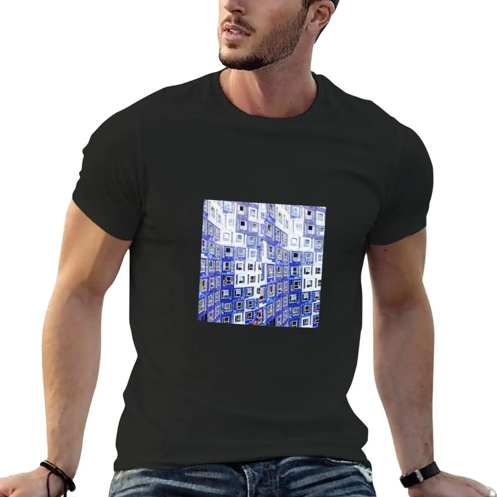 Modern architecture T-Shirt plus sizes summer clothes outfits for men