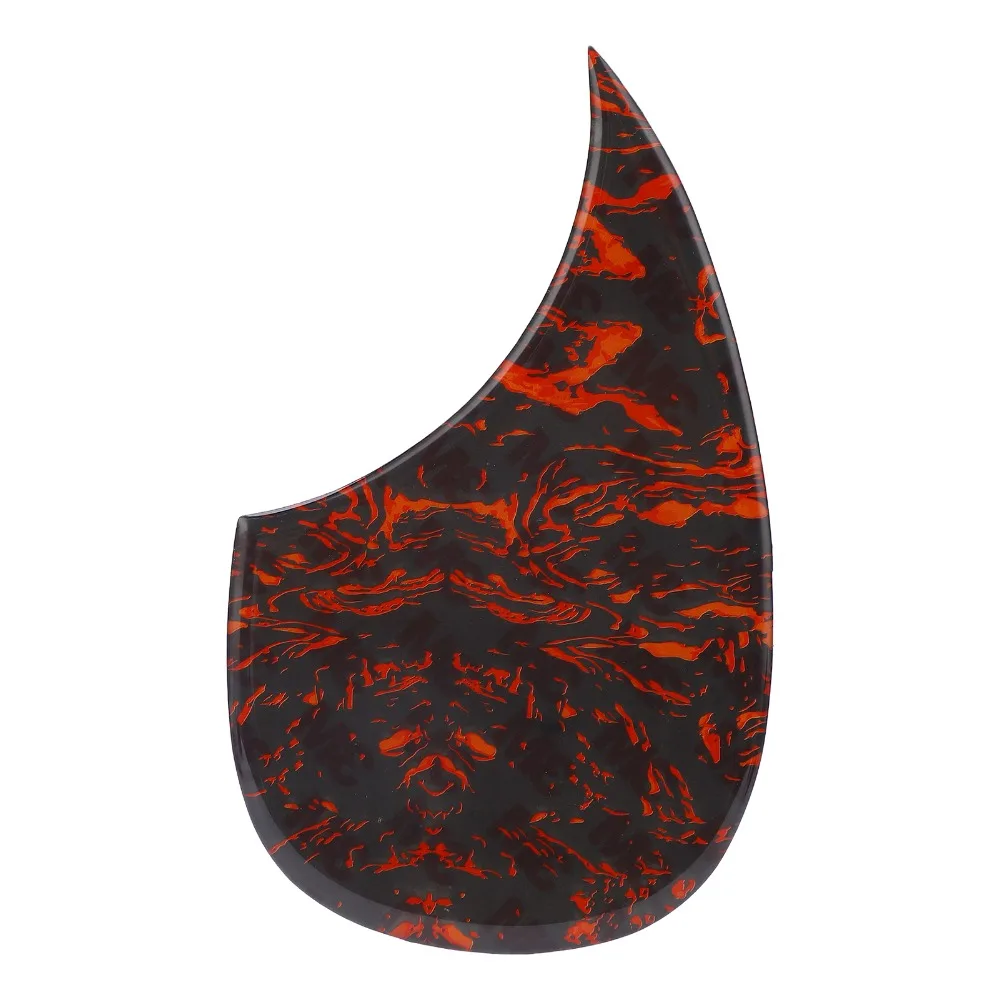 Celluloid Material Guitar Pickguard Red Flame Thickness: 2-2.5mm / 0.08-0.10in Acoustic Guitar Pickguard 40/41in Size