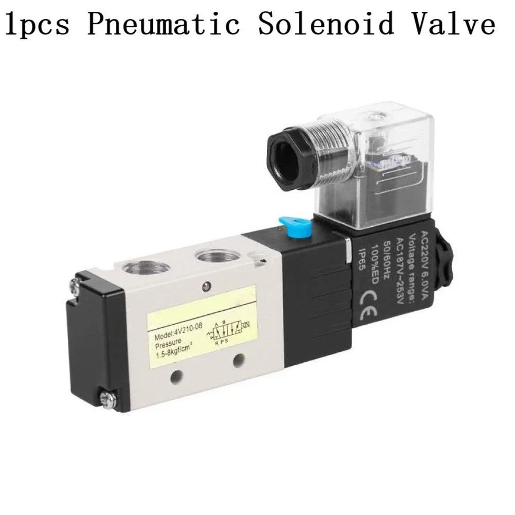 Solenoid-operated Switch Control Valve Flow Control Muffler 11.8x6.6x2.1cm 29mA 6pcs/set BSPT Pressure Resistance