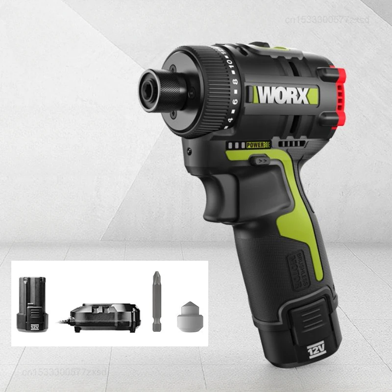 Xiaomi Worx WU129 Cordless Screwdriver Dual Speed 40Nm 12v 1800rpm Brushless Motor Adjust Torque Univeral Home Power Tools KIT