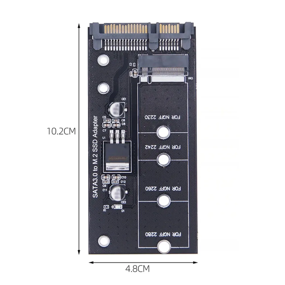 Конвертер карты адаптера M.2 NGFF SSD в SATA 3 3.0 B, твердотельный накопитель с протоколом ключа B&M 2230 2280 2242