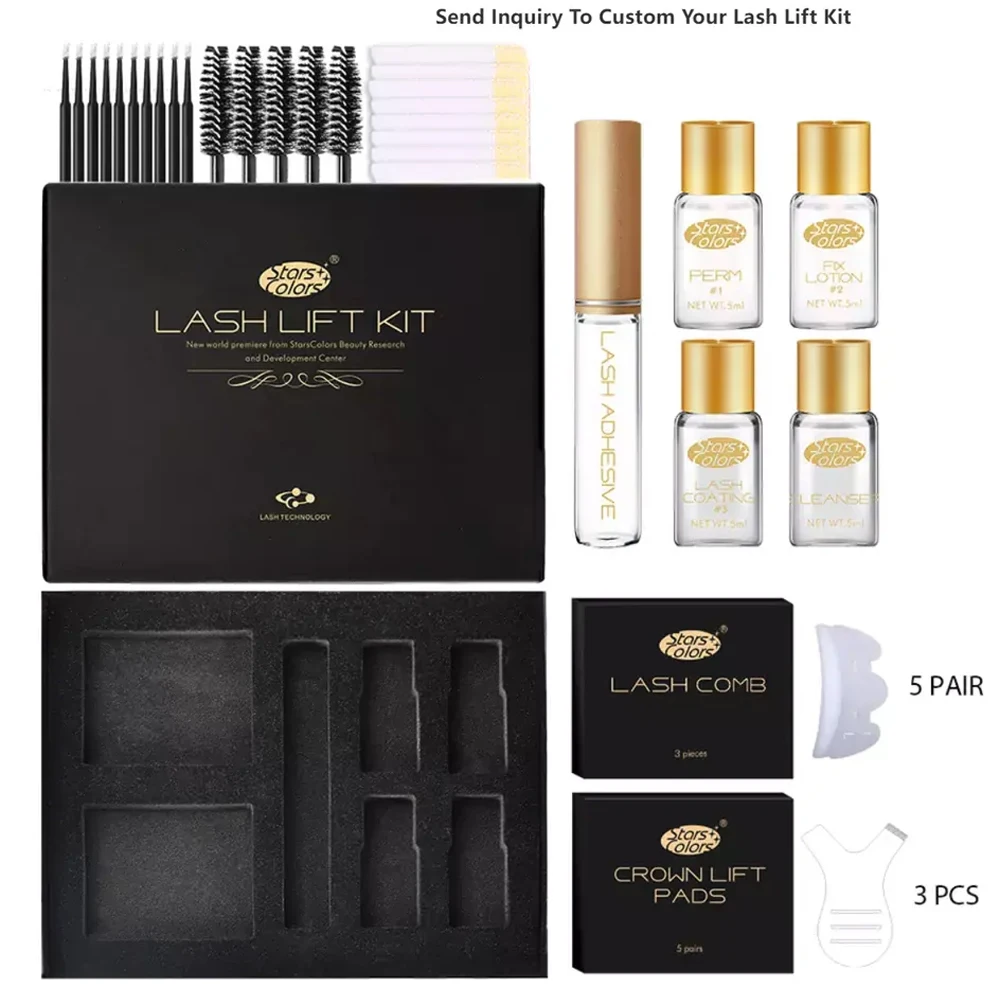 Lash Lift and Tint kit Professional Eyelash Perm Kit Long Lasting Eyelash Curling Lash Extension Set Permanent Makeup for Salon