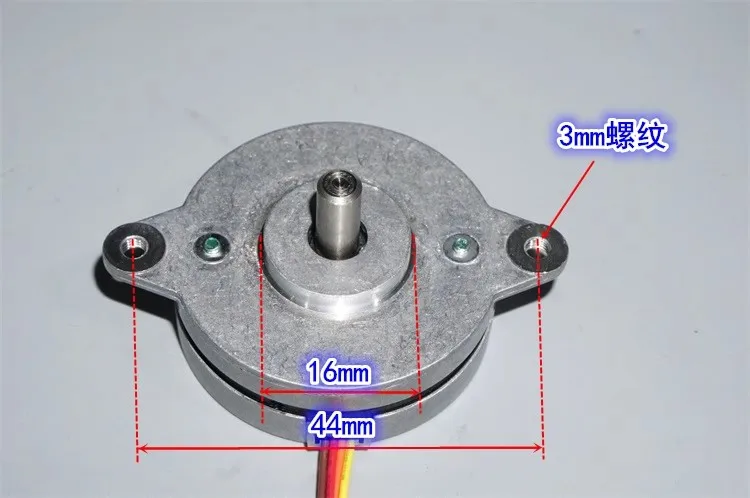 2-phase 4-wire mini precision 36 circular thin stepper motor 0.9 degrees