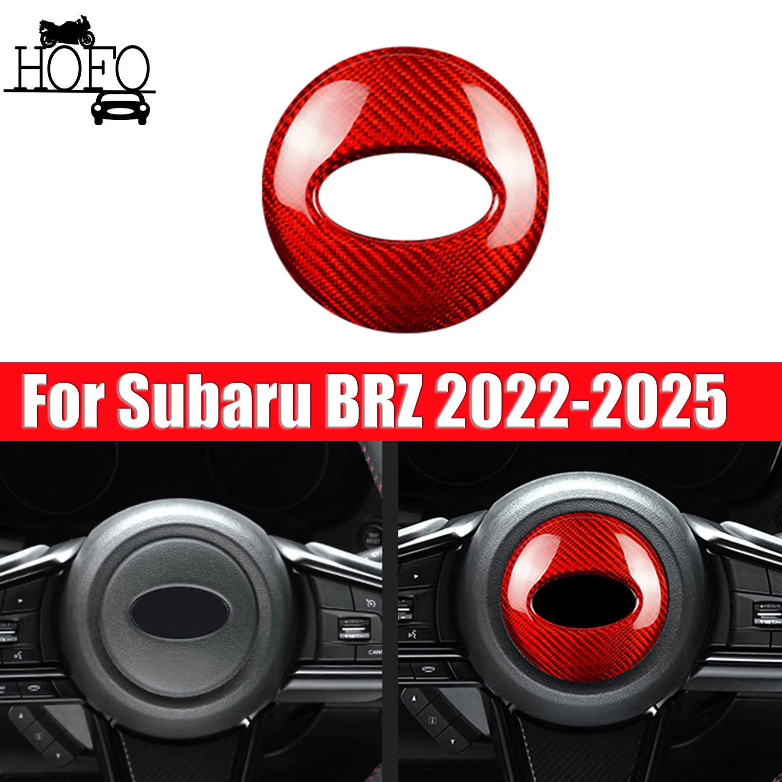 

For Subaru WRX 2022-2025 Car Steering Wheel Center Panel Cover Trim