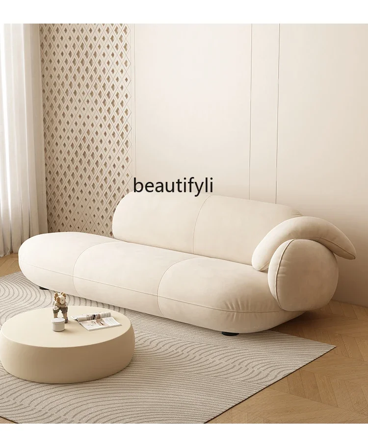 

xxqItalian Chaise Longue Bedroom Small Sofa Bedside Rest Bed Hotel Homestay Single Beauty Collapse