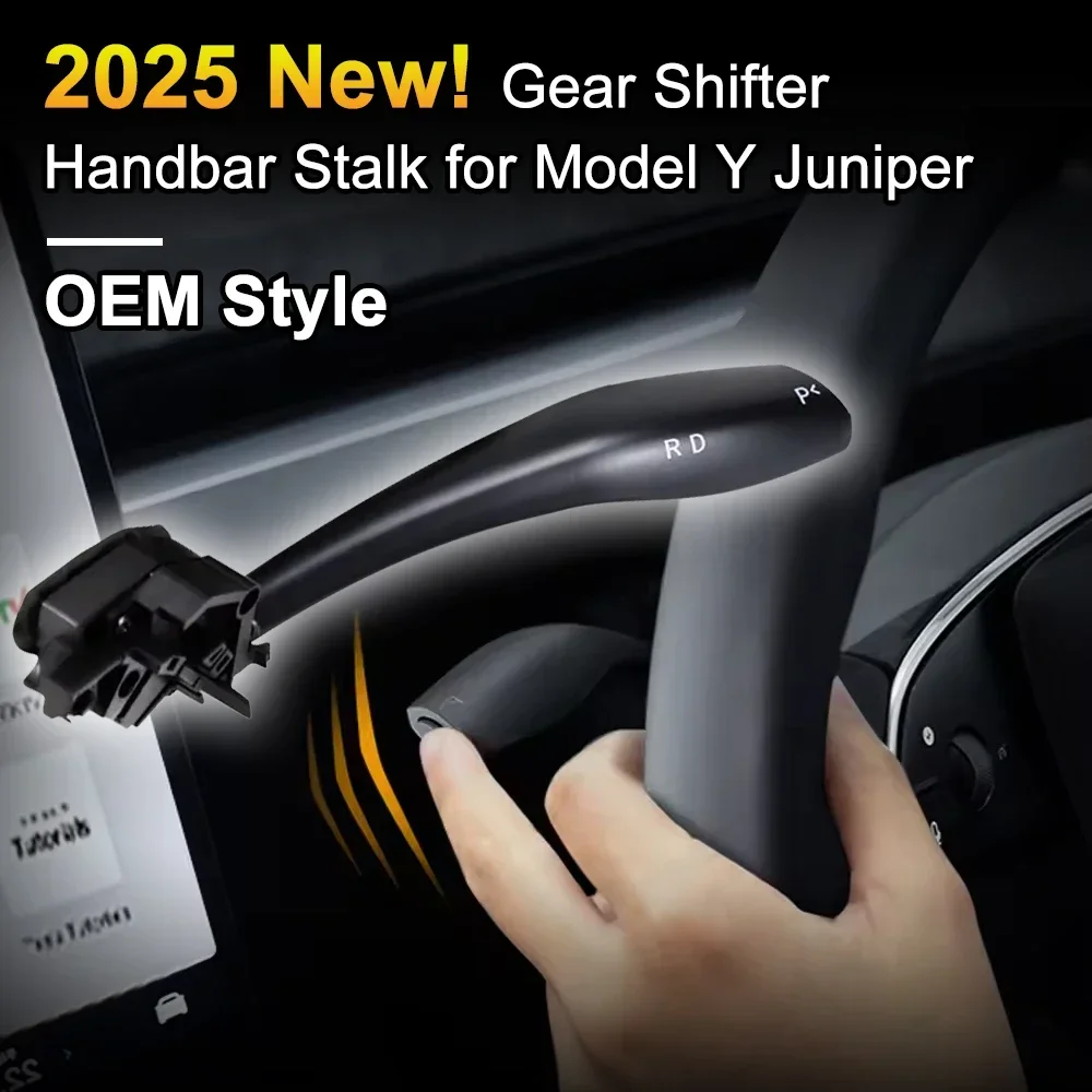Smart Gear Shifter Lever for Tesla Model Y 2026 Juniper Millisecond Responsive Shift, Full Accessories Kit & Installation Guide