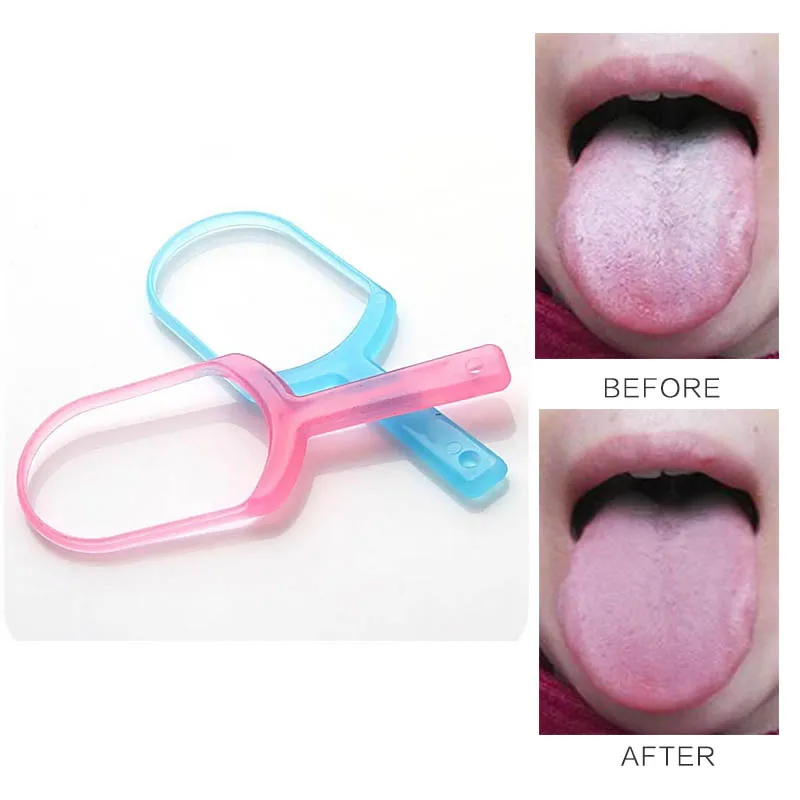 1pc Tongue Cleaner Scraper Reusable Oral Cleaning ScraperOral Hygiene Care Tongue Brush Tongue Cleaning Tool Fresh Breath