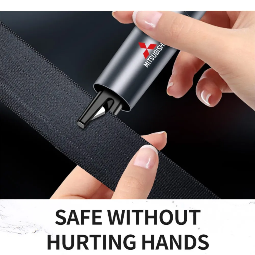 

Car Safety Hammer Seat Belt Cutter Glass Breaker Escape Emergency Tool For Mitsubishi Asx Lancer L200 Pajero Attrage Xpander
