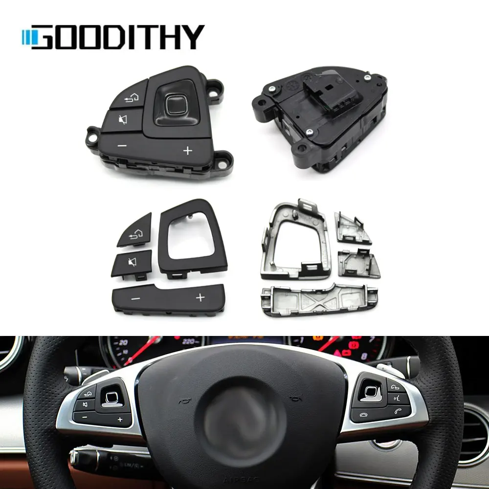 For BENZ E Class W213 W238 Car Multi-function Left Right Steering Wheel Buttons Cover Switch Assembly  2016-2018 A0999056200