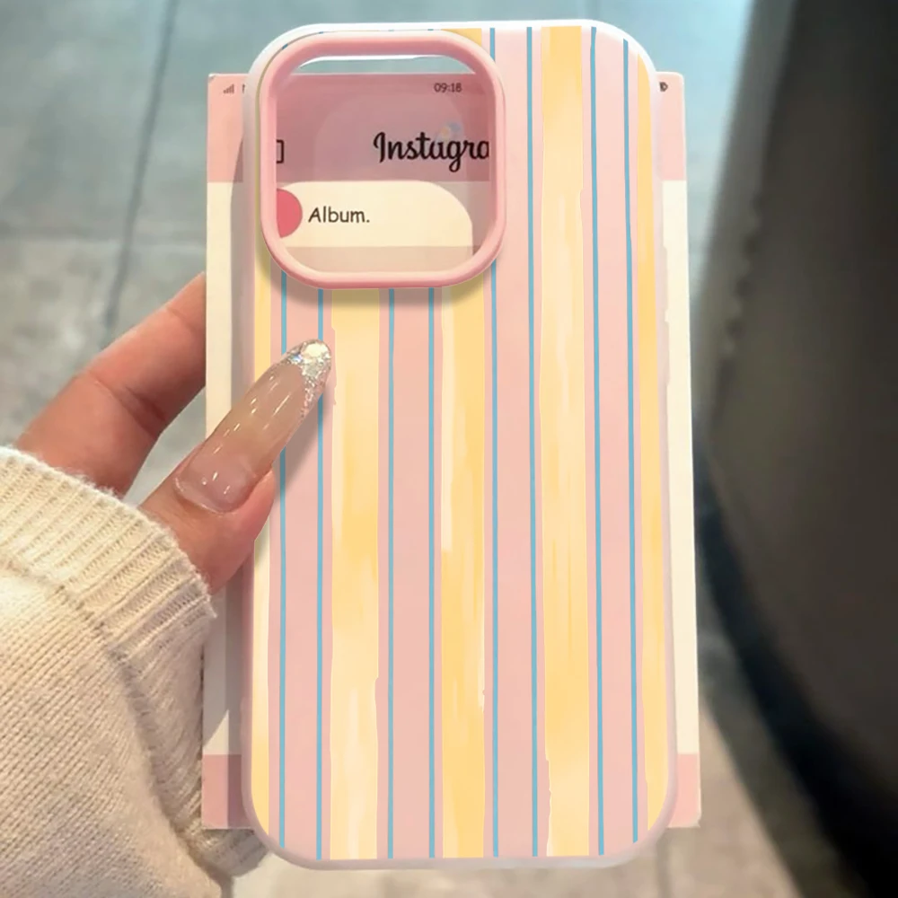 Minimalistyczne etui w paski do Samsung Galaxy S21 S26 S25 S24 S23 S22 Ultra Plus FE, obudowa odporna na wstrząsy do A37 A36 A54 A55 A56