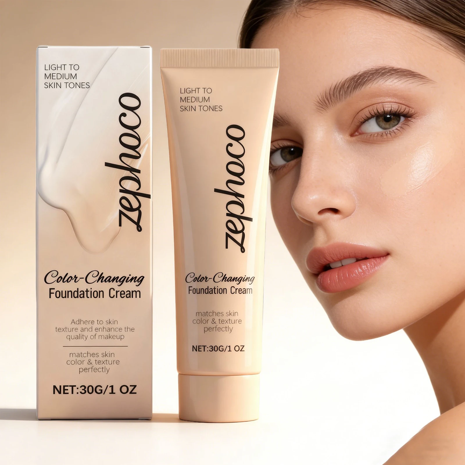 

Concealer Color Change Foundation Waterproof Covering Acne Scars Even Skin Tone Full Coverage Concealer Foundation Cream