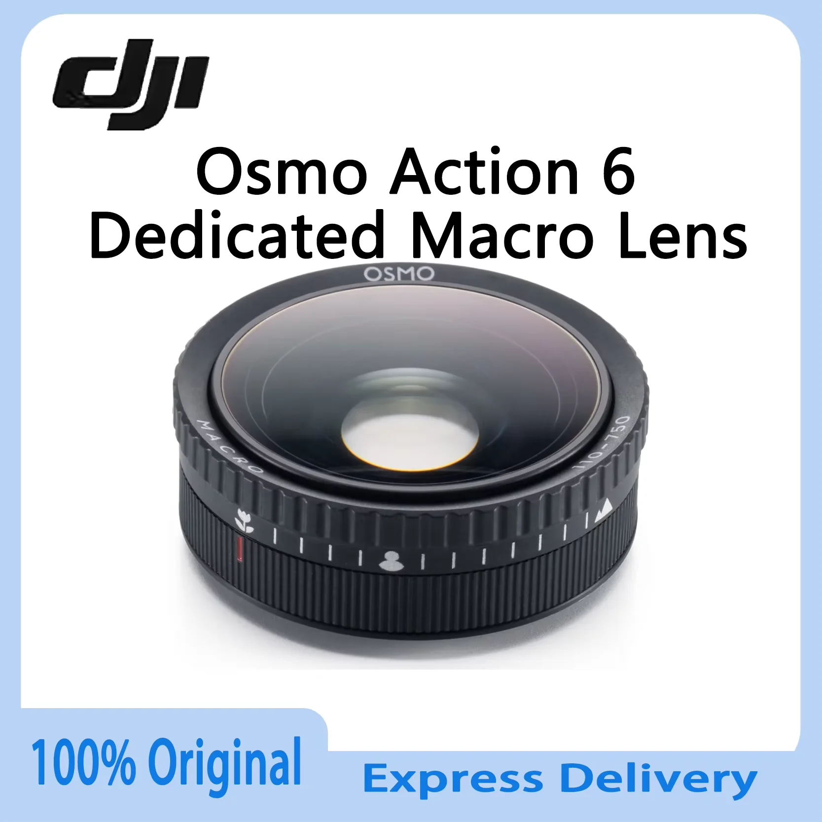 Original DJI Osmo Action 6 Dedicated Macro Lens For Close Up Photography With Precise Focus Ring And Optical Clarity