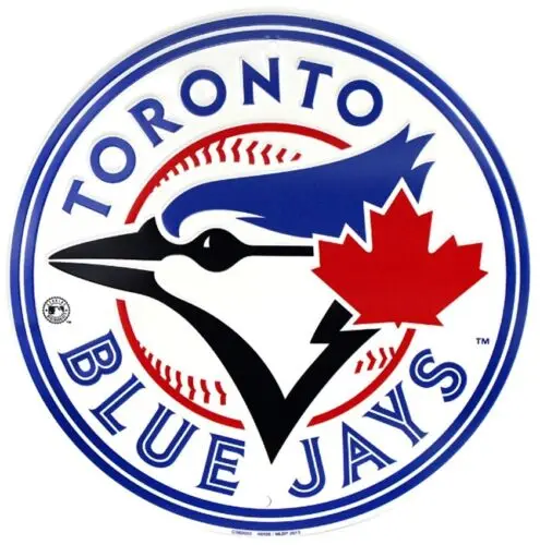 Toronto Blue Jays Wytłaczany metalowy nowatorski okrągły znak