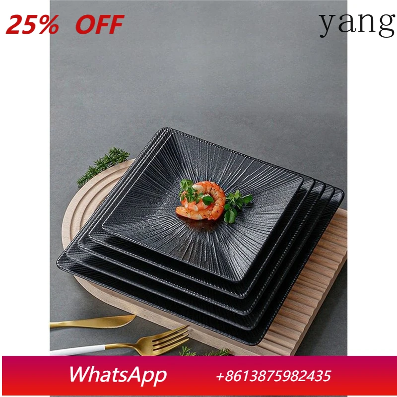 

LMM square plate commercial fried rice fried vegetables fast food restaurant square plate restaurant special