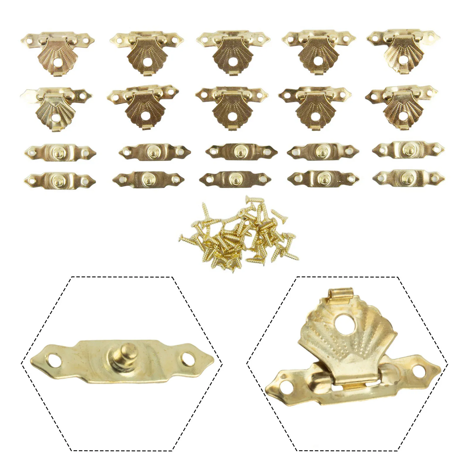 

None Padlock Hasps Latch None Gold Iron 30*18mm Antique Bronze Clasp Lock Hasps Latch Latch Hook Silver High Quality