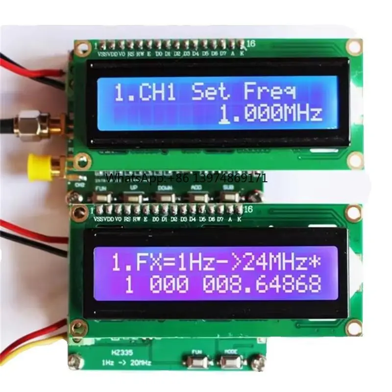 6 Digit High Precision Frequency Meter 1Hz-24MHz Pulse Signal Frequency Counter Test Instrument
