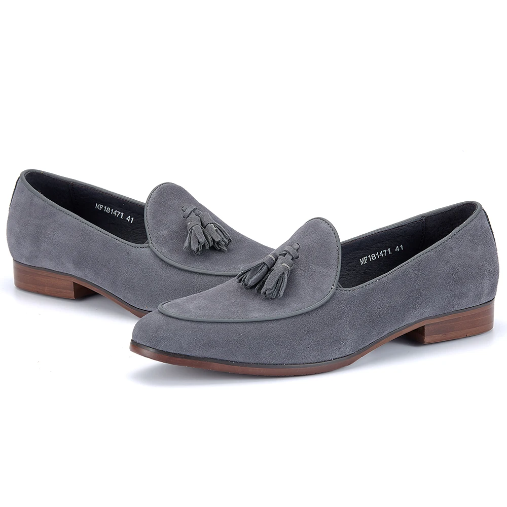 

Мужские лоферы из натуральной кожи оптом, повседневные туфли из замши, удобные, с мягкой подкладкой, дышащие, с сетчатыми вставками