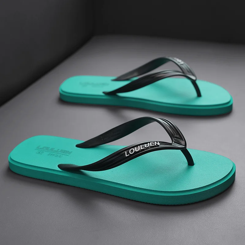 New Summer Men's Flip Flops Breathable Non-slip Beach Slippers Sandals Home Slides Indoor and Outdoor Walks Colorful Flip Flops
