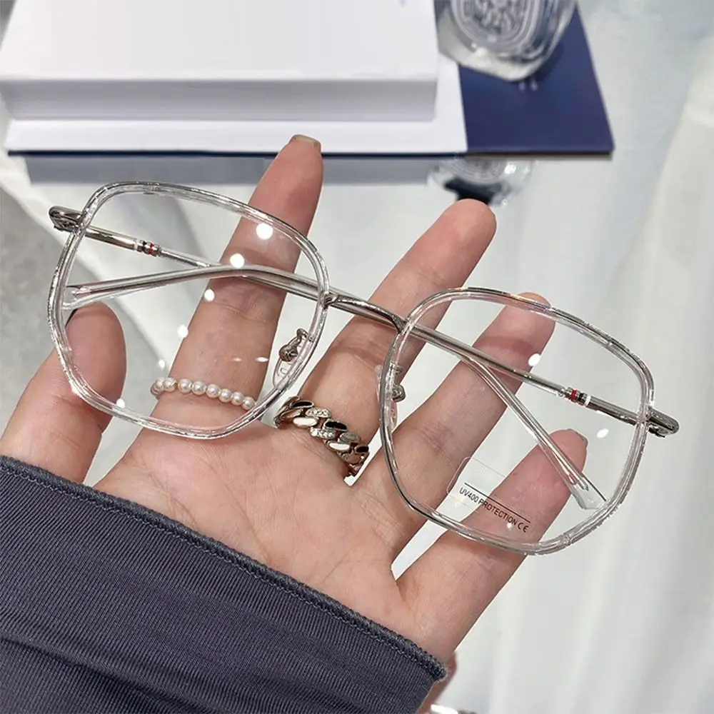 نظارات بإطار مربع مضادة للضوء الأزرق، خفيفة للغاية، متوافقة مع وصفة طبية للحماية من الإشعاع، نظارات القراءة والألعاب للجنسين #3