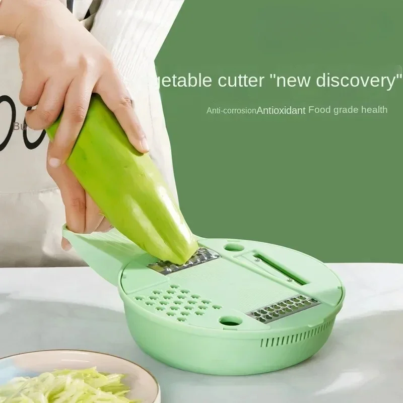 

1Pc Green/Blue/Pink Kitchen Multifunctional Salad Utensils Vegetable Chopper Carrot Potato Manual Shredder Cook Vegetable Tools