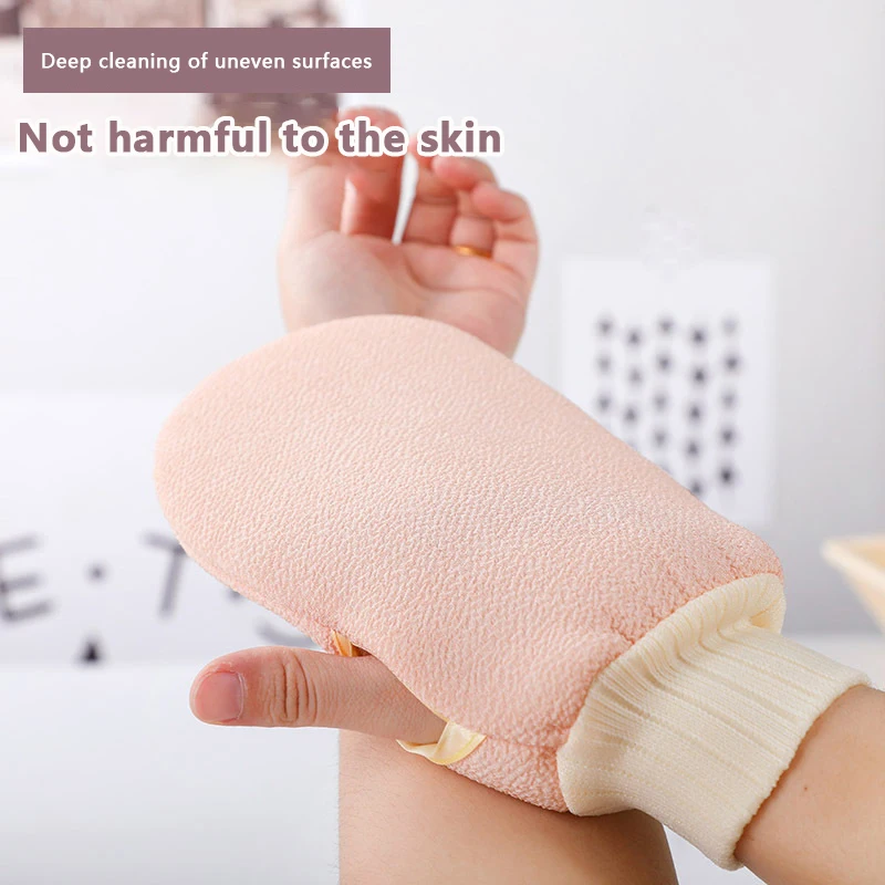 1pc Bad zum Peeling Spa Peeling Dusch bürste Körper reinigung Peeling Handschuh reiben abgestorbene Haut Handschuhe Dusch tuch Schaum Körper massage