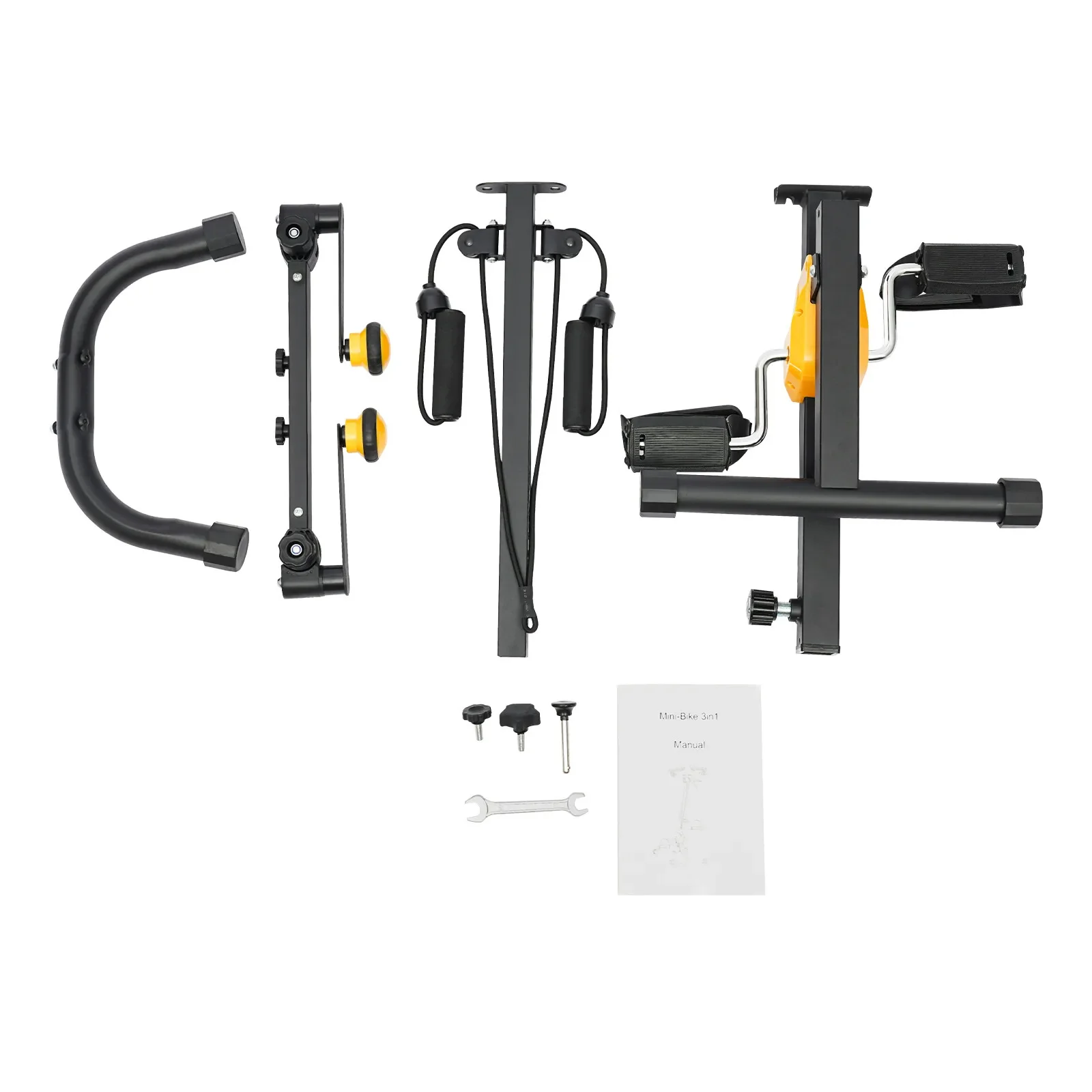 دراجة تمرين بدواسة منزلية قابلة للطي لكبار السن 8 تروس قابلة للتعديل لكامل الجسم