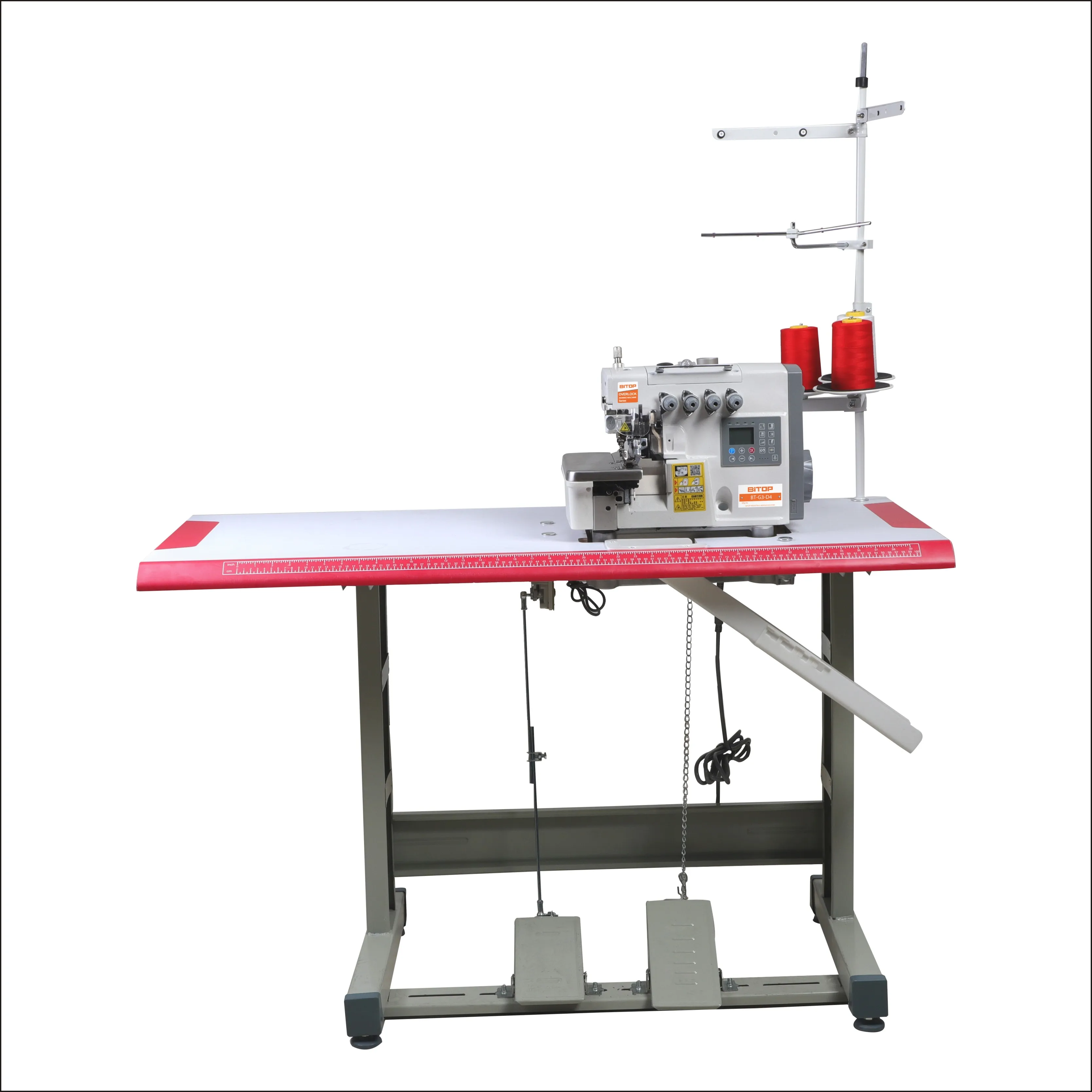 High-speed Industrial Overlock Sewing Machine 4 Thread For Sale