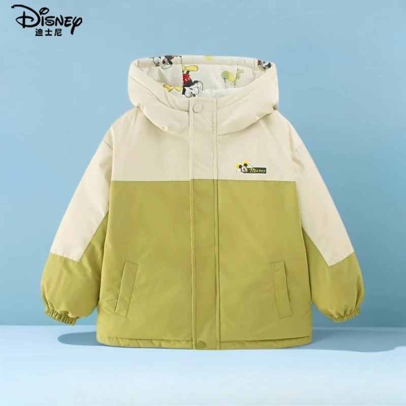 سترة ديزني 2025 للأطفال قابلة للعكس، معطف شتوي من ريش البط الأبيض بنسبة 90% للأولاد والبنات ملابس خارجية