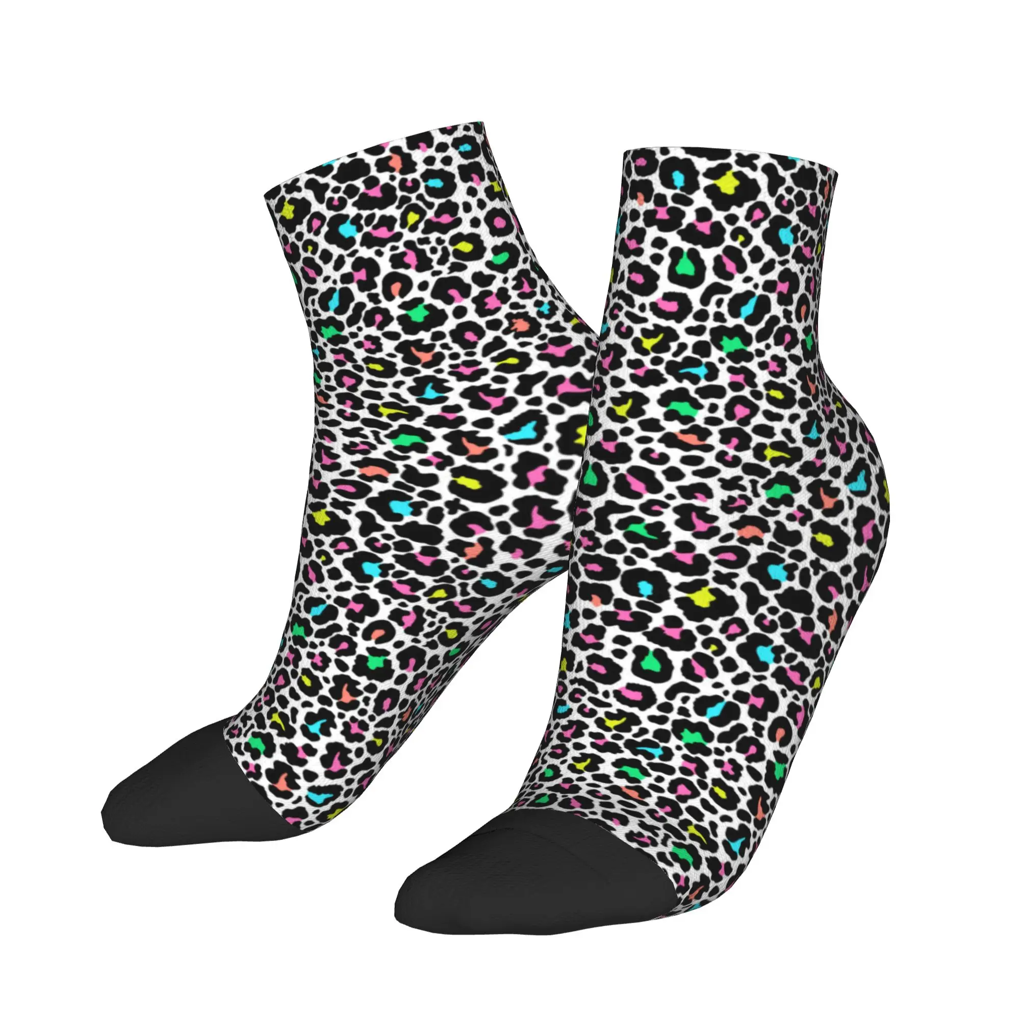 

Leopard Print Socks Modern Ankle Socks Summer Non Skid Couple Comfort Soft Design Outdoor Casual Sock