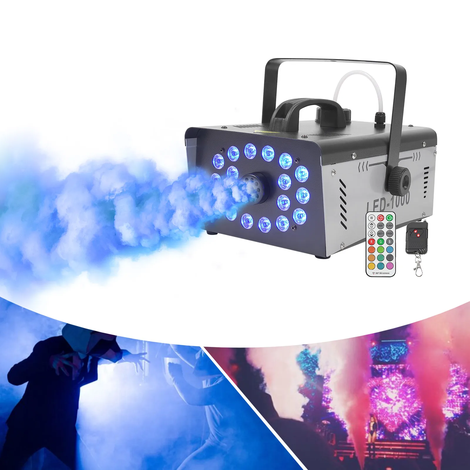 Imagem -03 - Disco Fog Machine com Efeitos de Luz Led Fog Machine para dj Natal e Festa de Casamento 1000w