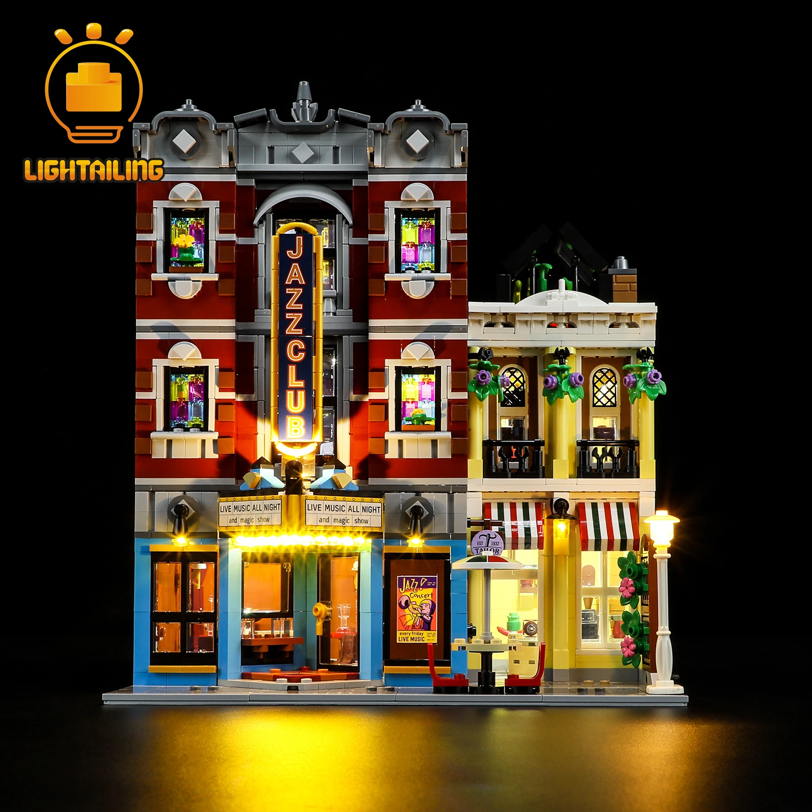 LIGHTAILING – Kit d'éclairage LED pour 10312, ensemble de blocs de construction de Club de Jazz (modèle non inclus), jouets pour enfants