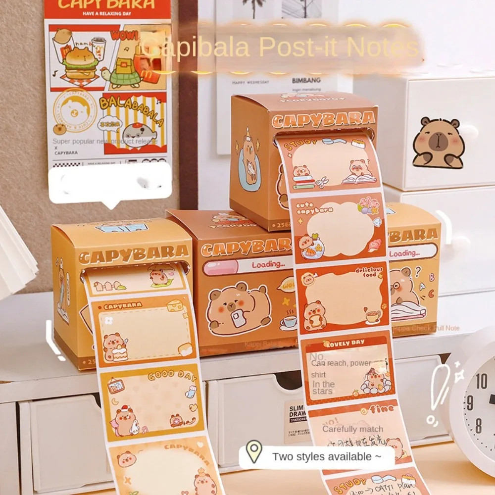 Panda Capybara Sticky Note Paper 512/200Sheets Self Adhesive Memo Reminder Sticker To Do List Multi-purpose Drawer Memo Notepad