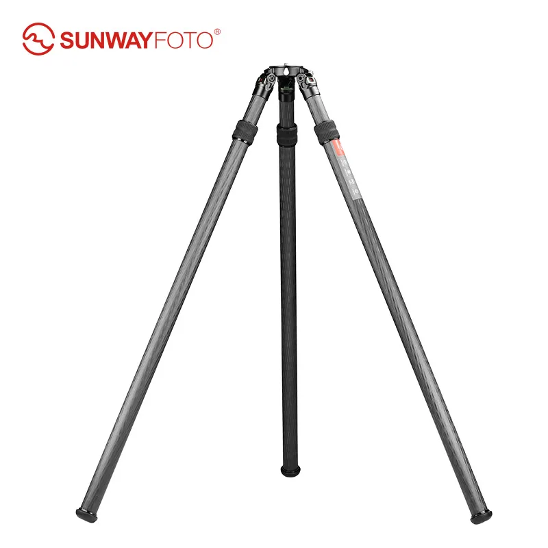 SUNWAYFOTO T4020CMLI Inverted Leg Carbon Fiber Heavy Duty Tripod with 75mm Bowl, 40mm, Tubes Two Section,70''Tall,Load 88lb.40kg