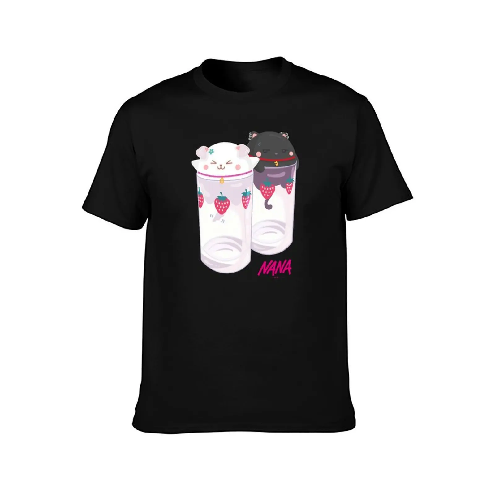 Nana & Hachi - Strawberry glasses T-Shirt Casual Everyday Short Sleeve T-Shirt