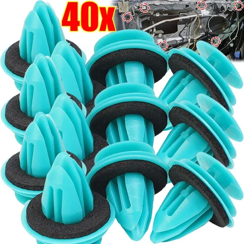 Clip de retención de nailon verde para Toyota, hebilla de puerta de parachoques, accesorios de Interior de coche, remache de sujeción de retenedor de vehículo, 40/20 piezas