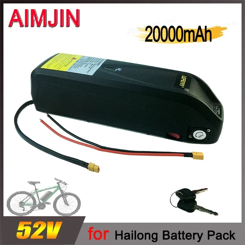 

52V 20000mah for Hailong Battery 18650 Lithium Battery Pack 20A BMS 350W 500W 750W Power Cell