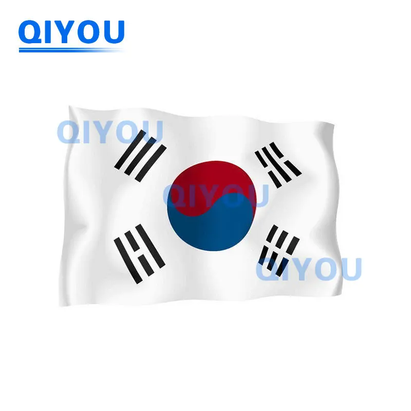 Creative Decorative I Love Korea and Korea Pride and Korean Flag Car Stickers for Car Fuel Tank Caps Laptop Reflective PVC Decal