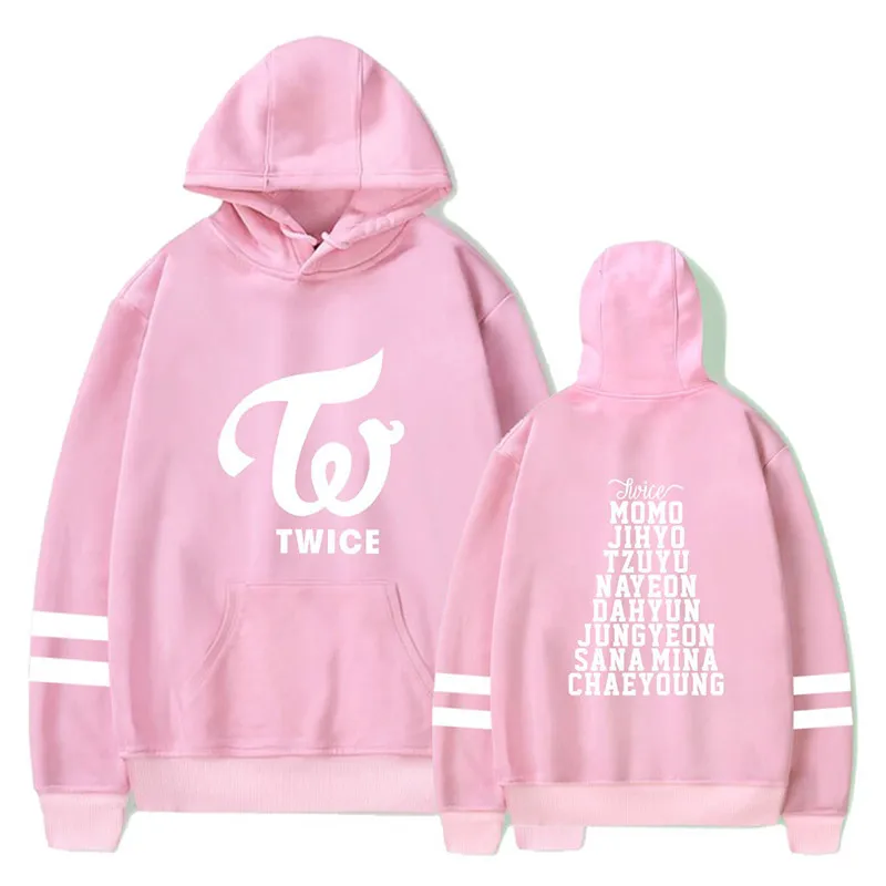 New arrival Personality Casual Team Twice Hoodies For Men And Women Plus Size Streetwear Clothing Fashion Boy/girl  Sweatshirts